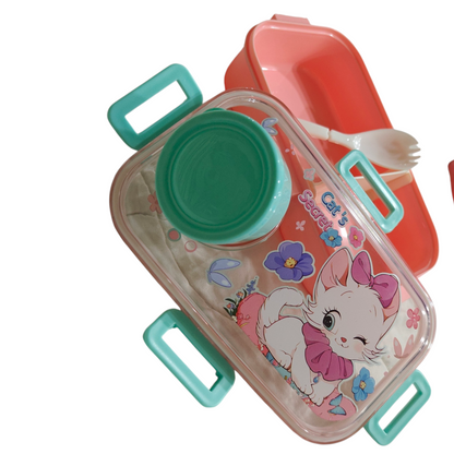 Space bento lunchbox premium plastic #2646