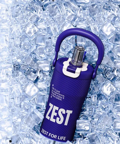 ZEST 800ml Portable Sports Insulated Straw Tumbler – Hot & Cold Vacuum Flask