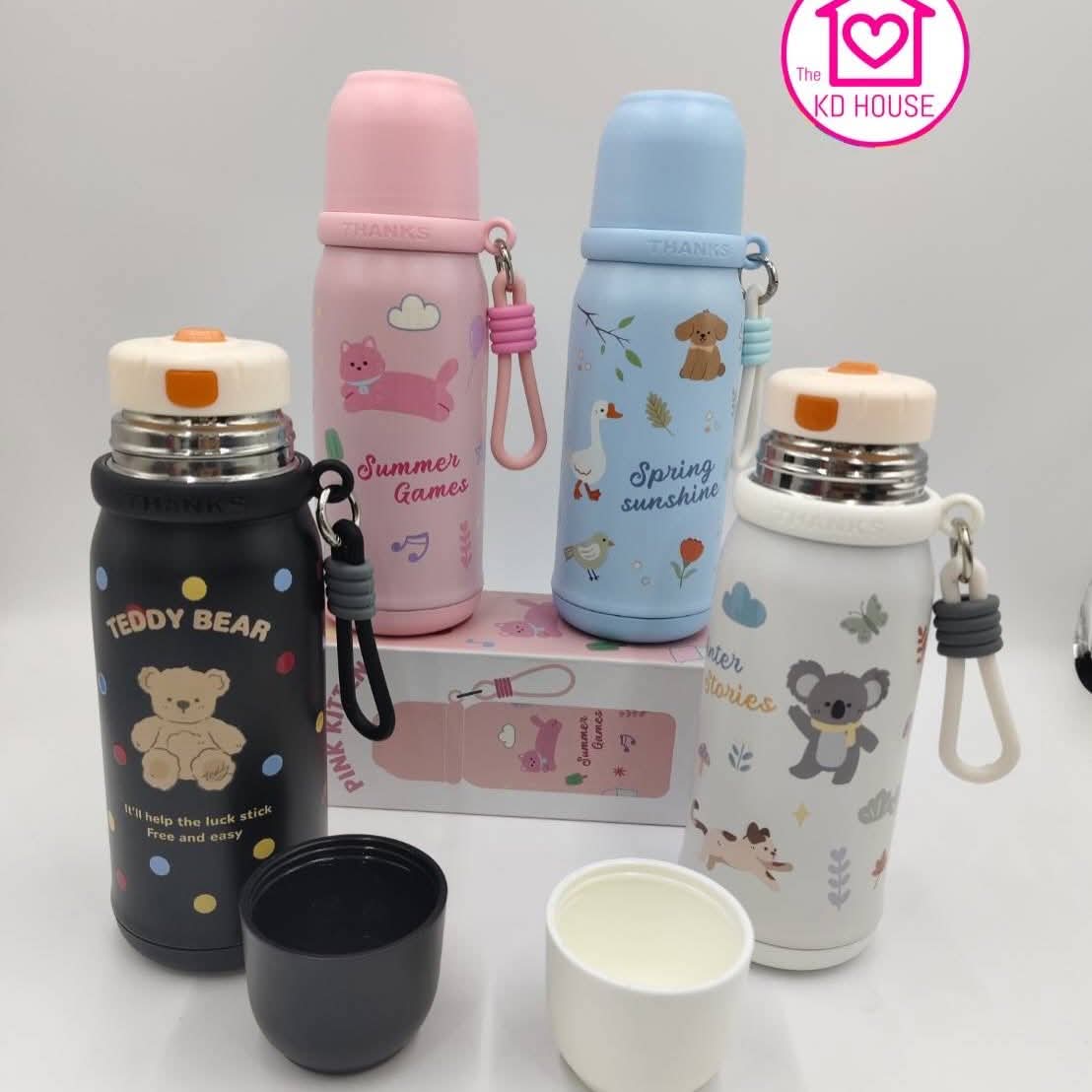 Black Teddy Bear stainless steel thermos flask 500ml (DY- BW1258)