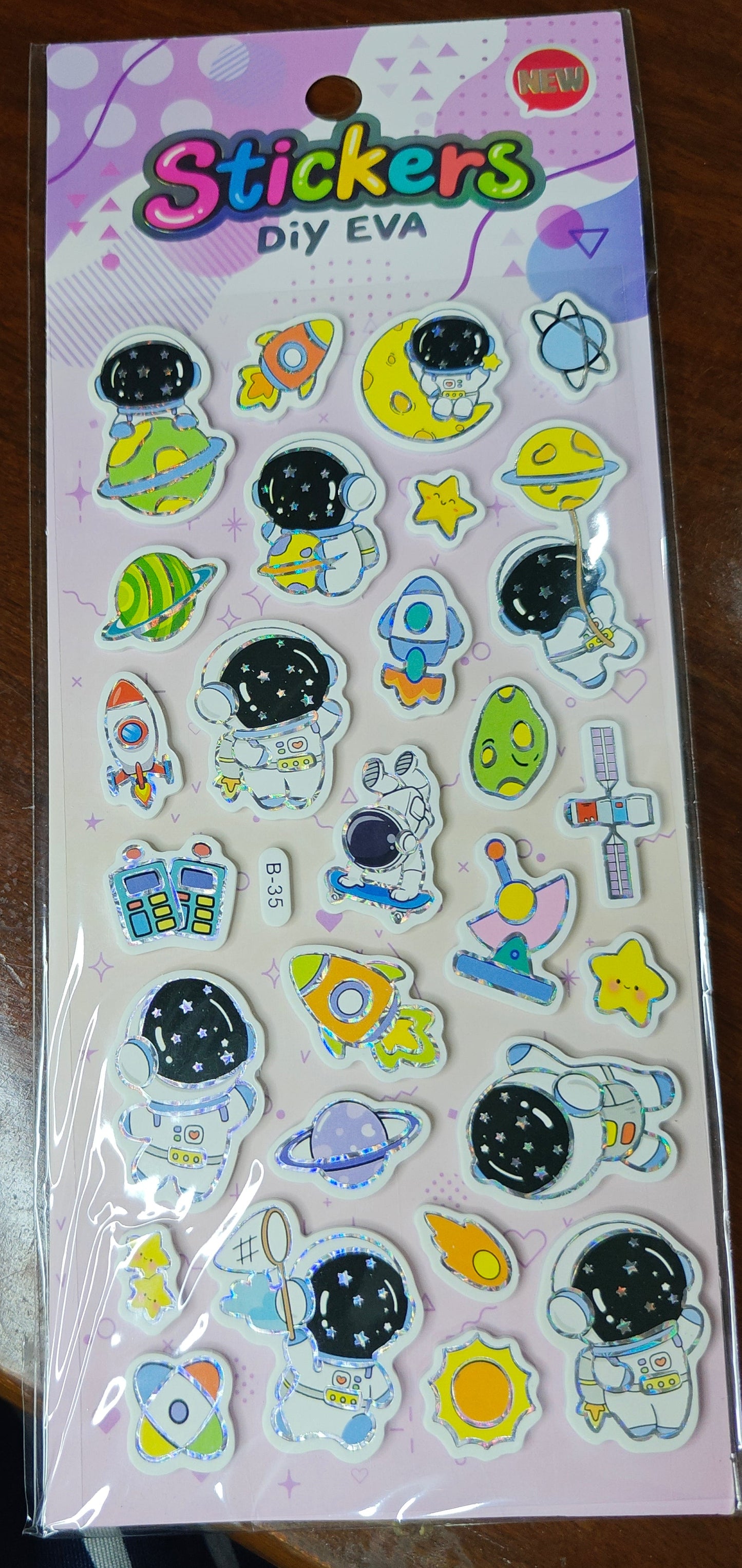 Foamic stickers (no. B)