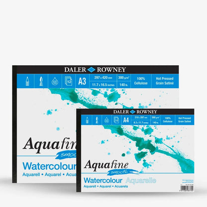 Daler Rowney Aquafine Watercolor Sketchbook – 300Gsm ( HOT PRESSED)