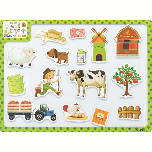 Magnetic easy 2-3 piece puzzle
