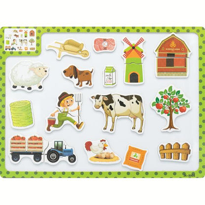 Magnetic easy 2-3 piece puzzle