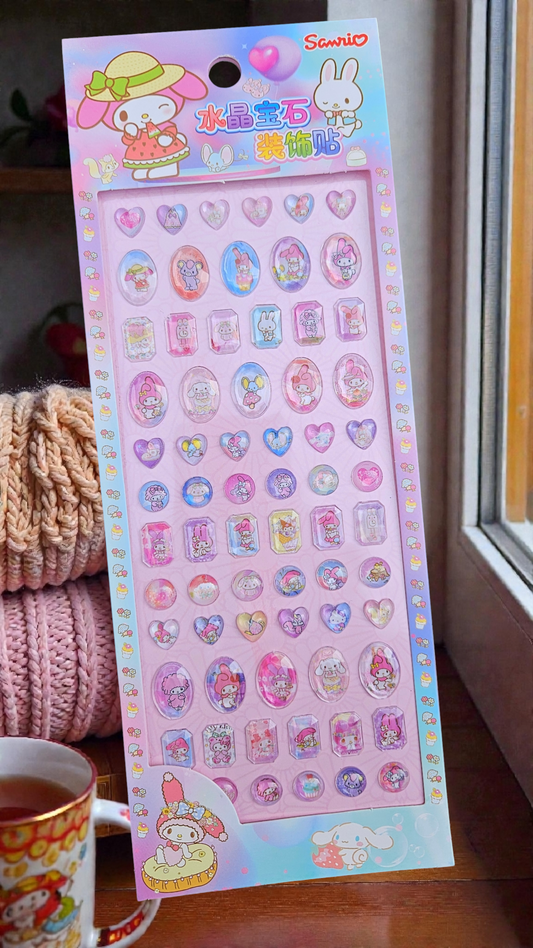 My melody crystal stickers 3d