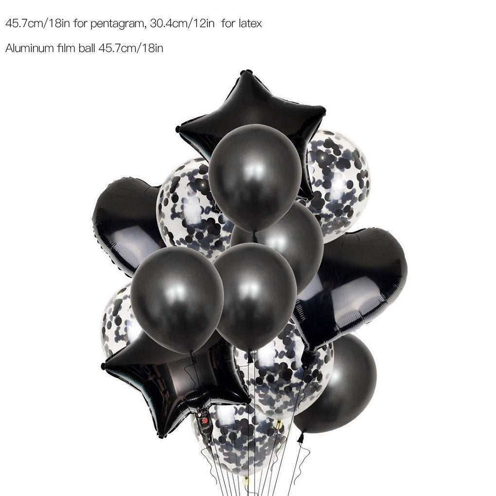 Confetti party balloons 14 pcs