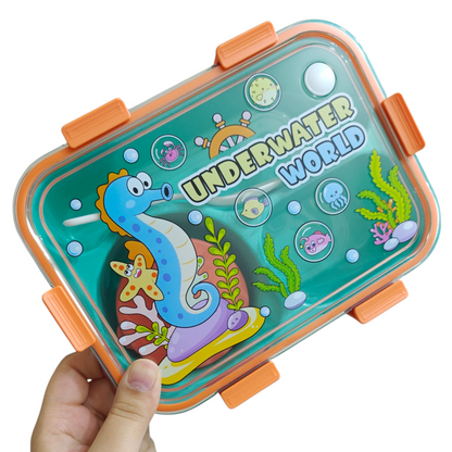 Seahorse underwater bento lunchbox with container