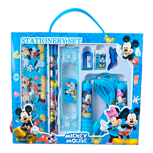Kids stationery gift set with skipping rope