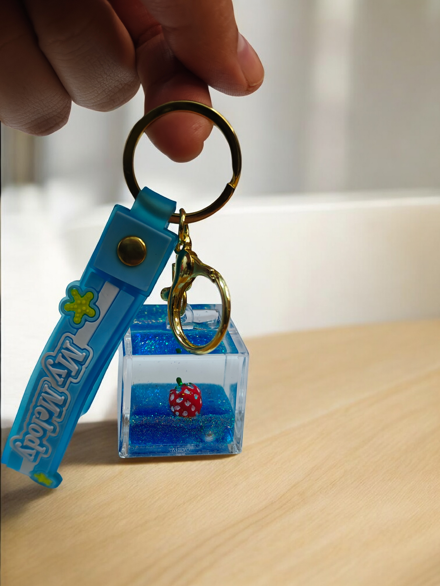 Keychain water glass(349)