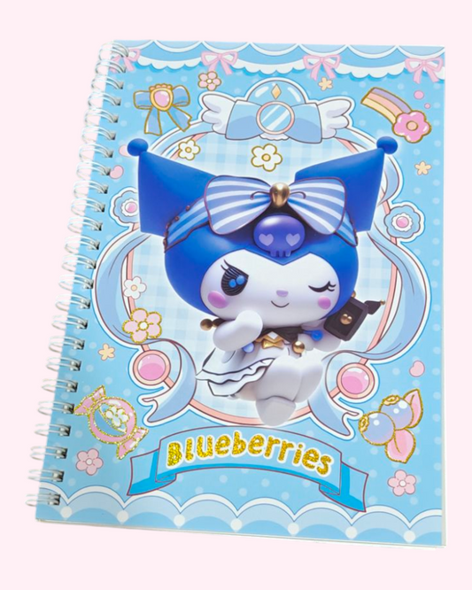 Kuromi blue A5 spiral notebook