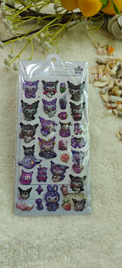 3d kuromi stickers