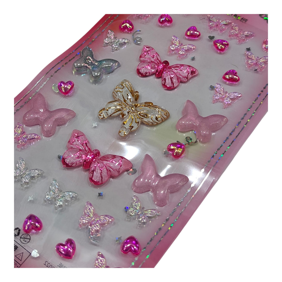 Butterfly gemstone crystal stickers DIY nails, face & body