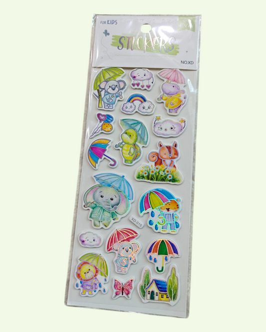 Rainfall, elephant foamic stickers (XD-015)