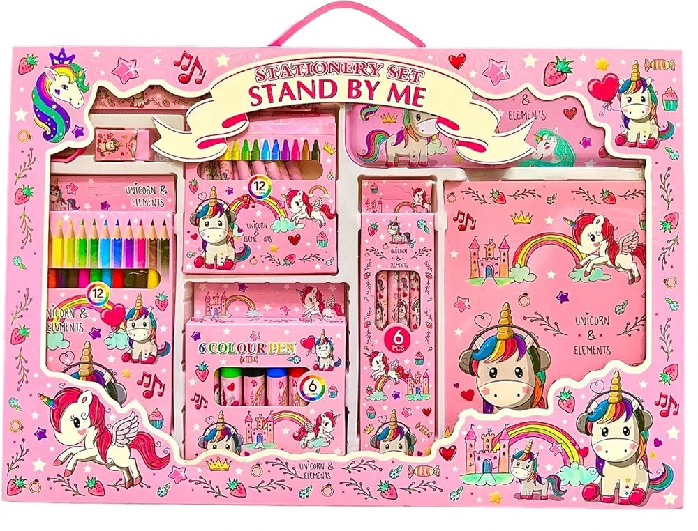 STATIONERY SET 9 PCS # 8001 UNICORN / FROZEN