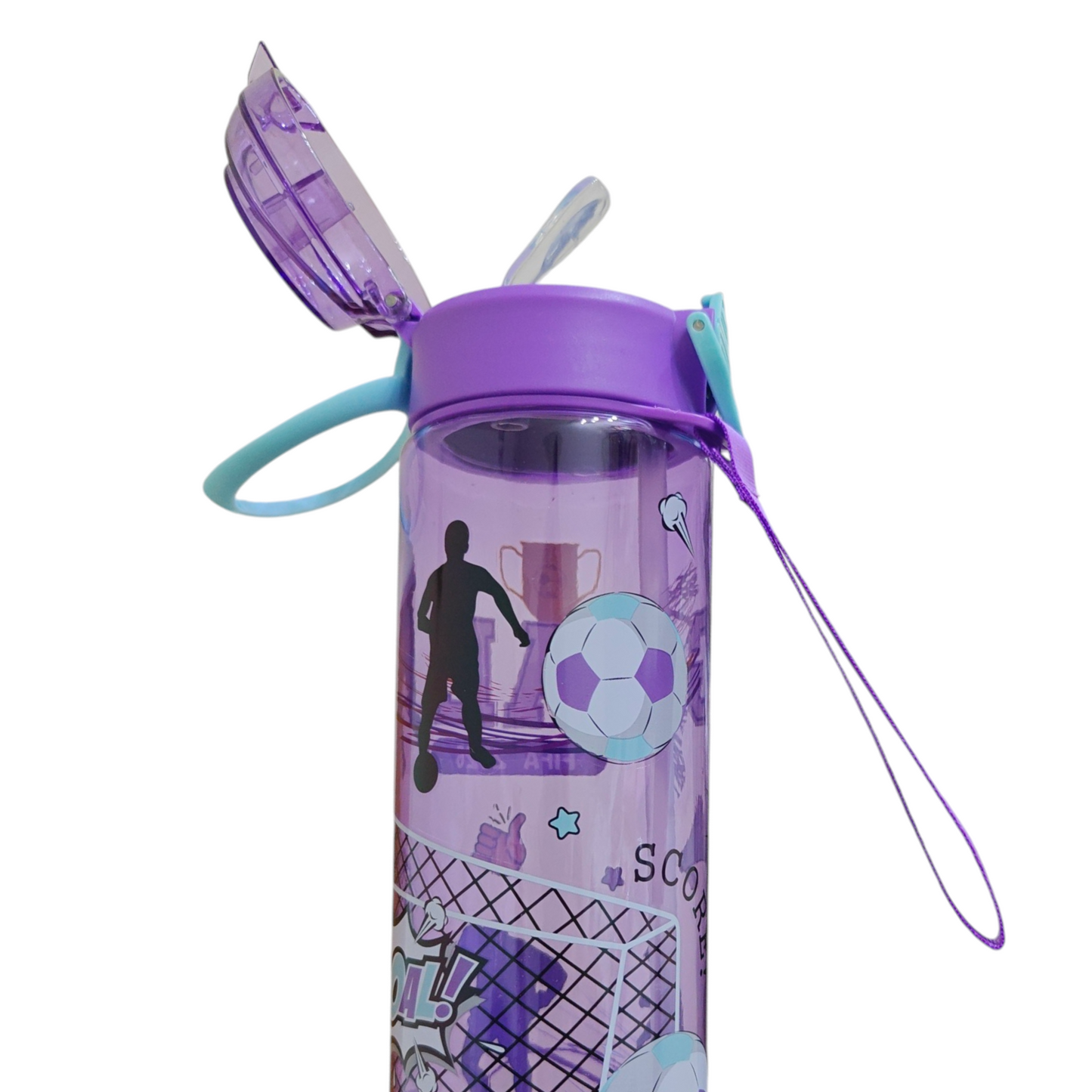 Sports plastic water bottle 600 ml (no. 285) non thermos