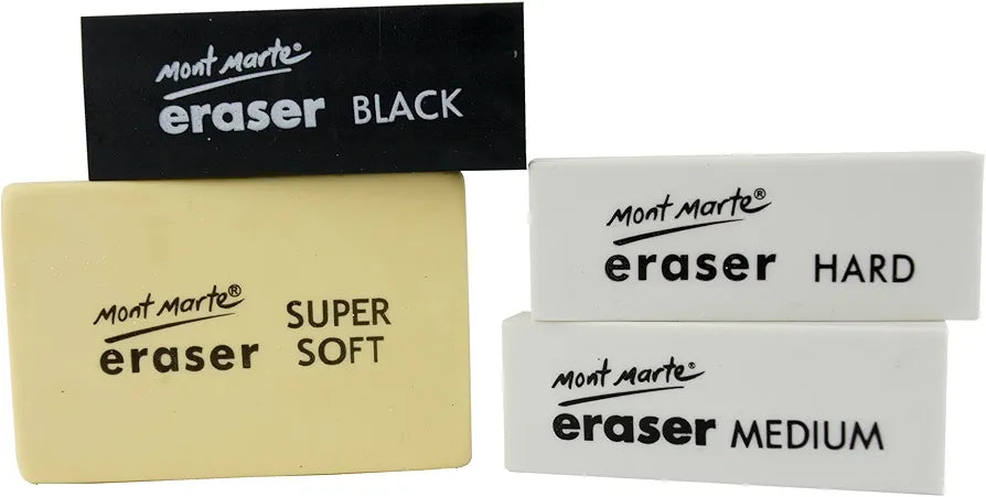 Mont Marte Signature Artist Eraser 4-piece set