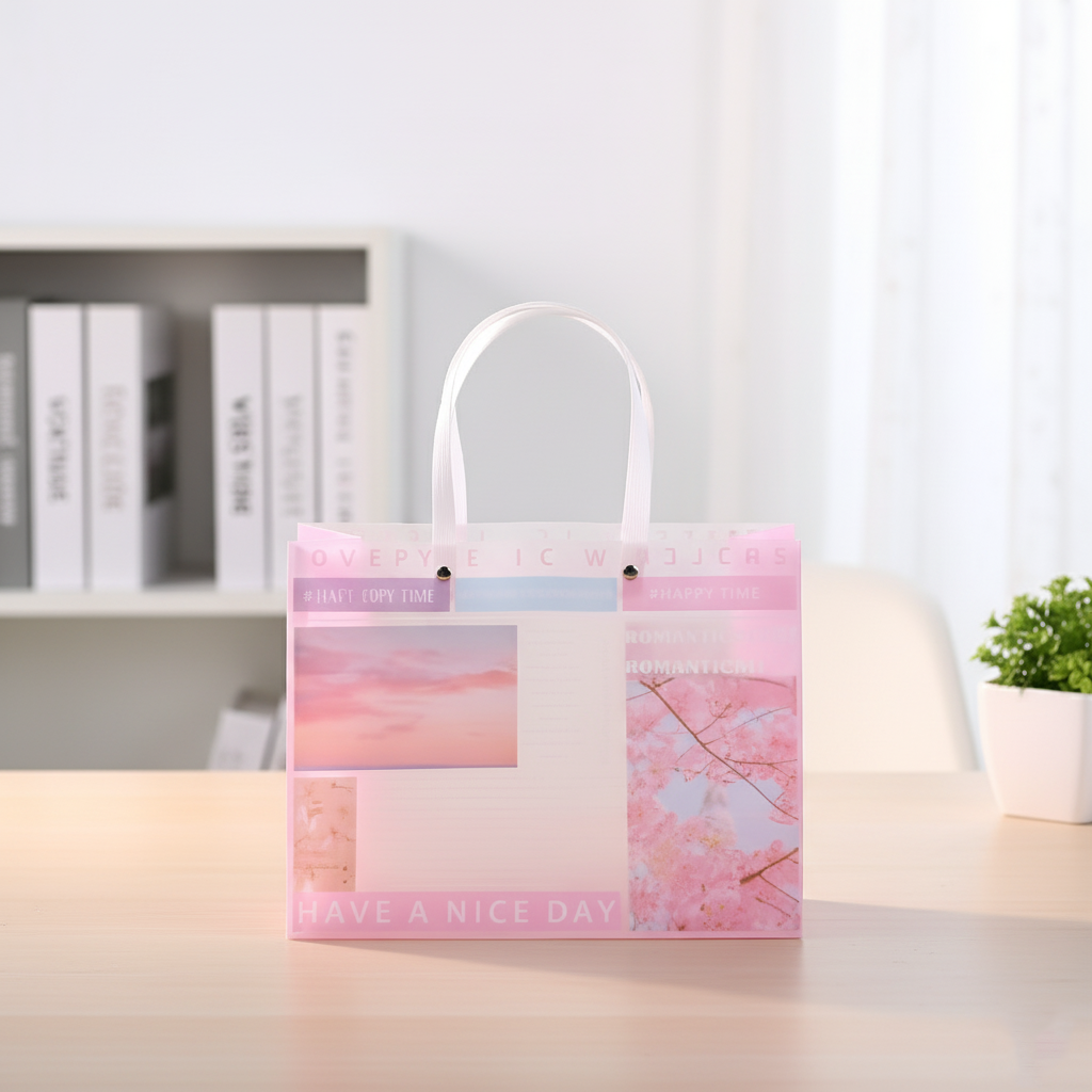PVC aesthetic gift bag 32x 25x 11cm