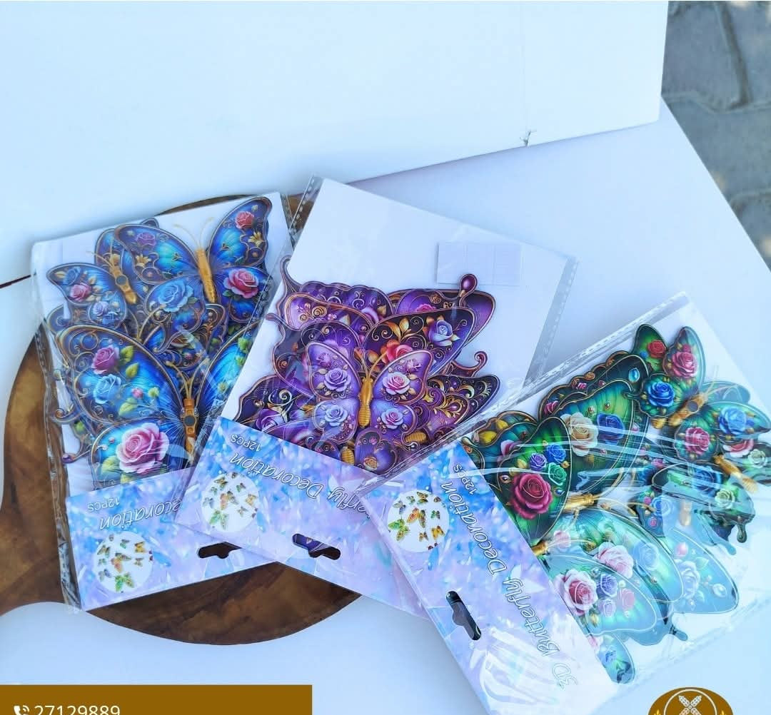 3d magnetic and sticker butterfly
