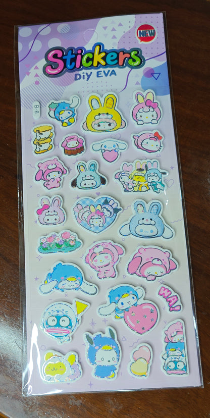 Foamic stickers (no. B)