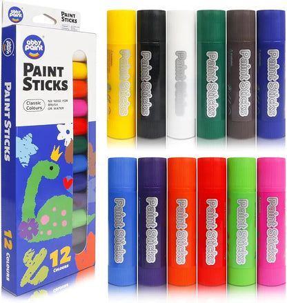 Abby paint sticks  washable for kids 12 colors (Ap303-12)