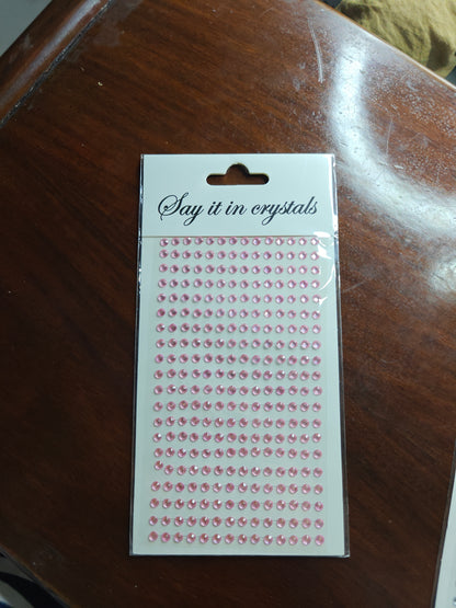 Rhinestone stickers for nail art, hair accessories, body art, face art n makeup