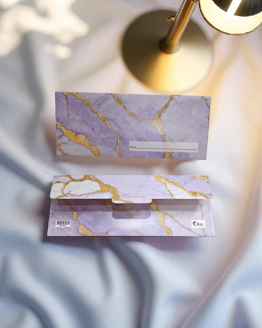 Pack of 6 money envelopes marble effect