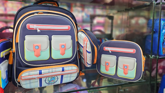 3 in 1 kids School backpack with lunchbox bag and pencil pouch