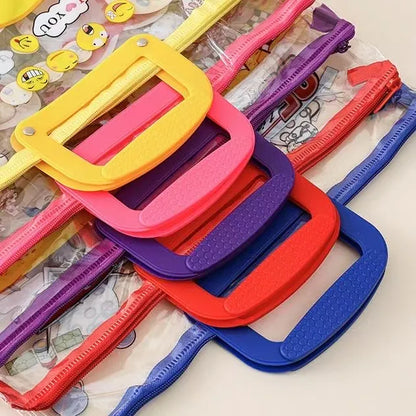 Clear Zipper folder bag kids/Document File #8095