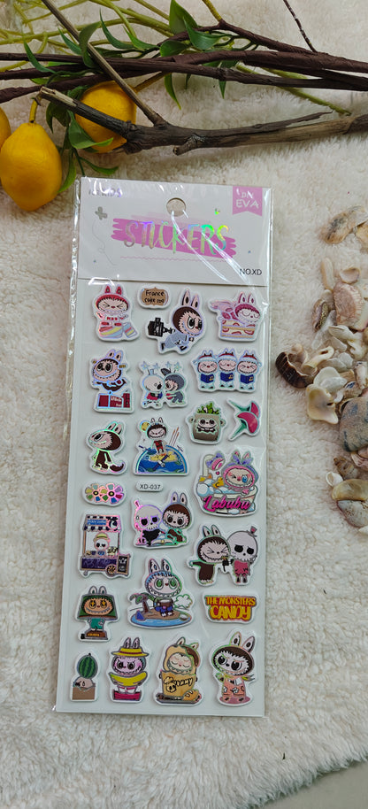 Labubu foamic stickers (XD-037, 038, 040)
