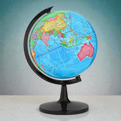 World Globe 20Cm (8") Film Coated, Fine Quality Plastic Base