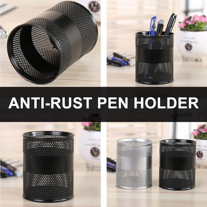 METAL MESH PEN JAR BLACK #803