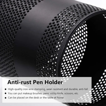 METAL MESH PEN JAR BLACK #803