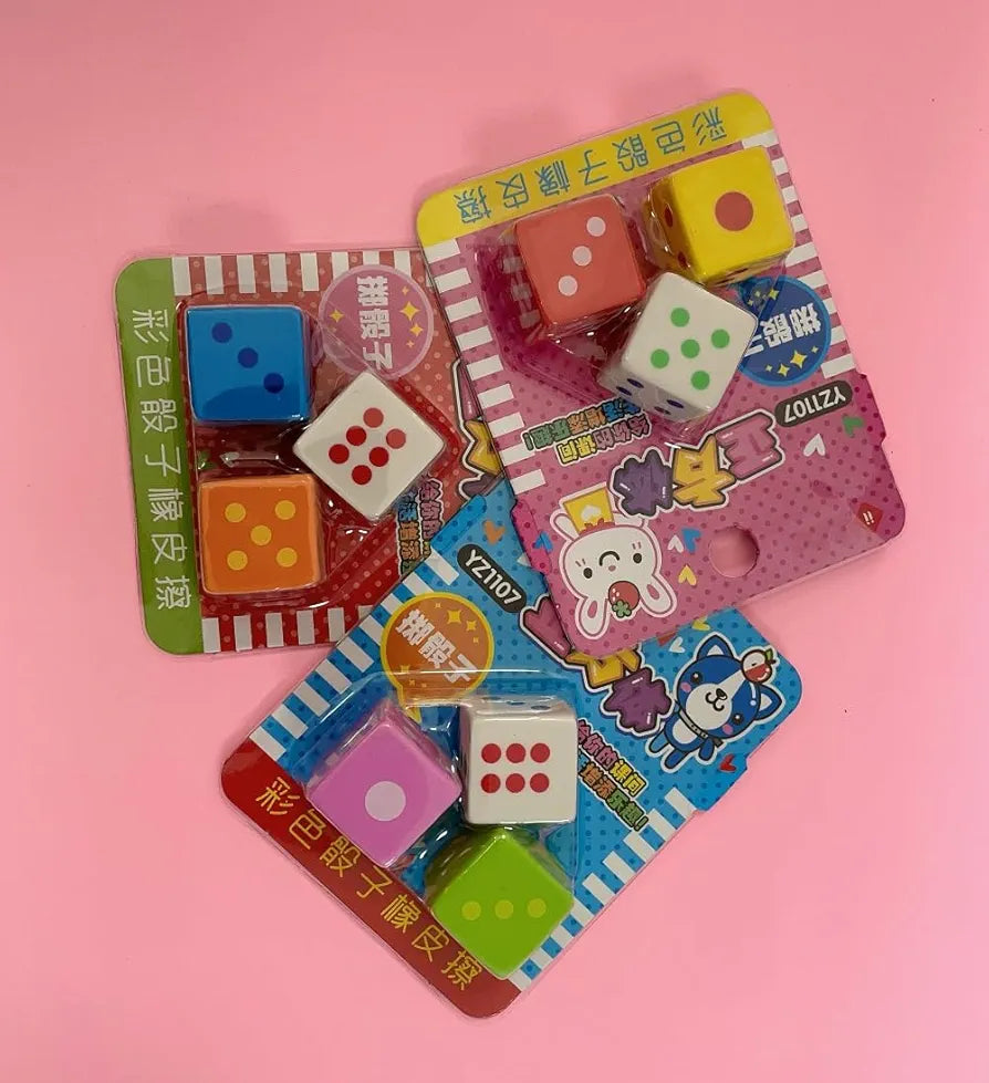 3 dice eraser set (ER6247)