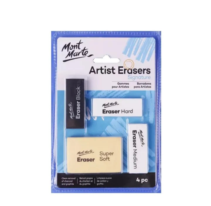 Mont Marte Signature Artist Eraser 4-piece set