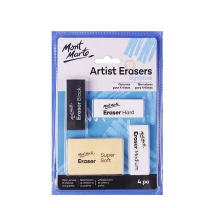 Mont Marte Signature Artist Eraser 4-piece set
