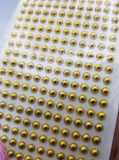 Golden beads stickers