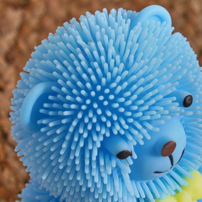 SQUEEZE MESH BALL  WITH LIGHT SOFT TOY