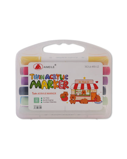 Aimeile Twin acrylic markers 12