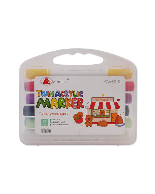 Aimeile Twin acrylic markers 12