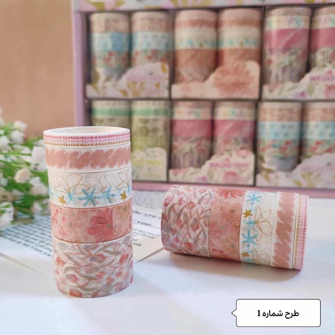 Flower washi tape 10 Pcs (JD2645D)