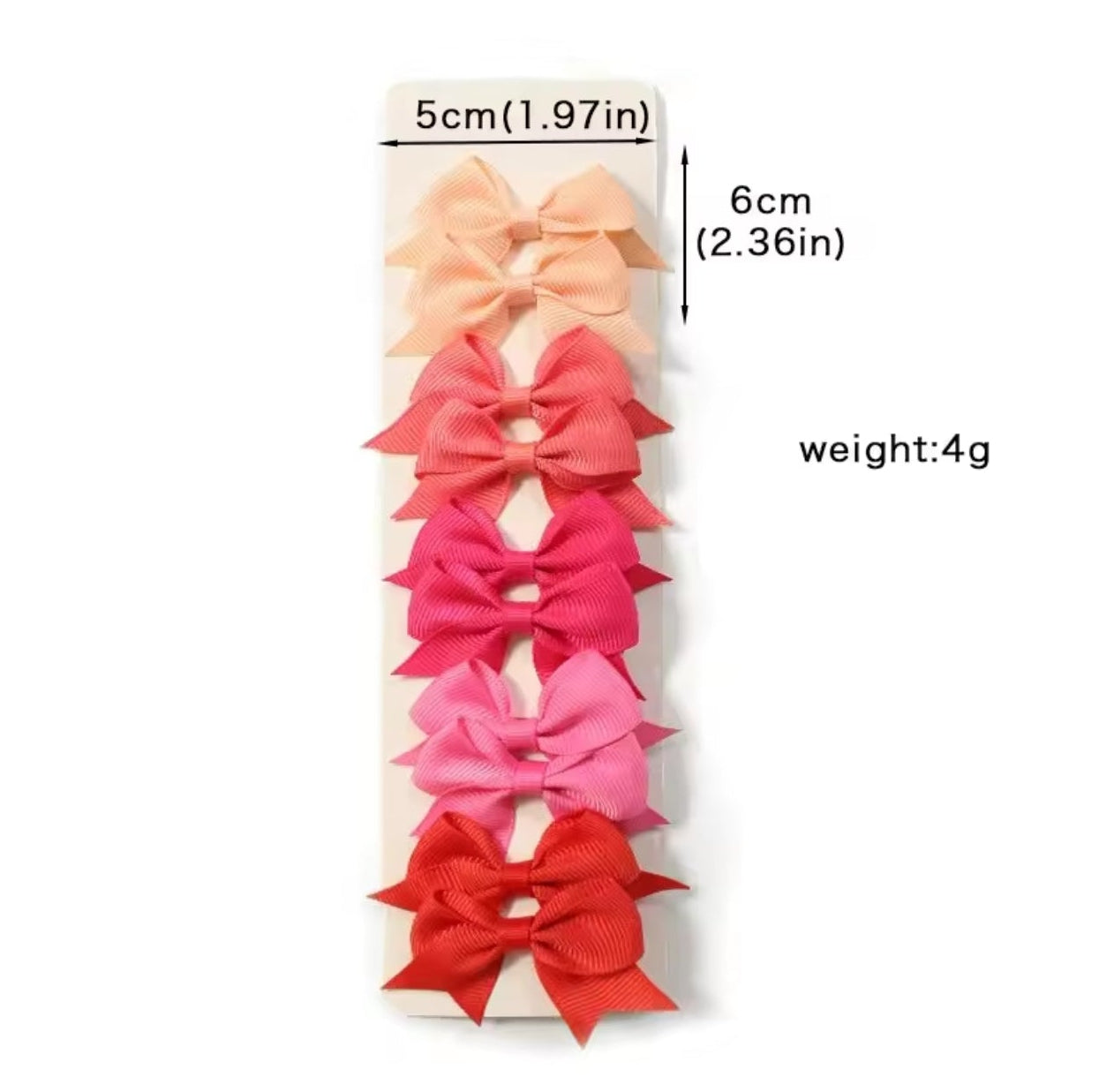 Pack of 5 pairs hairbows