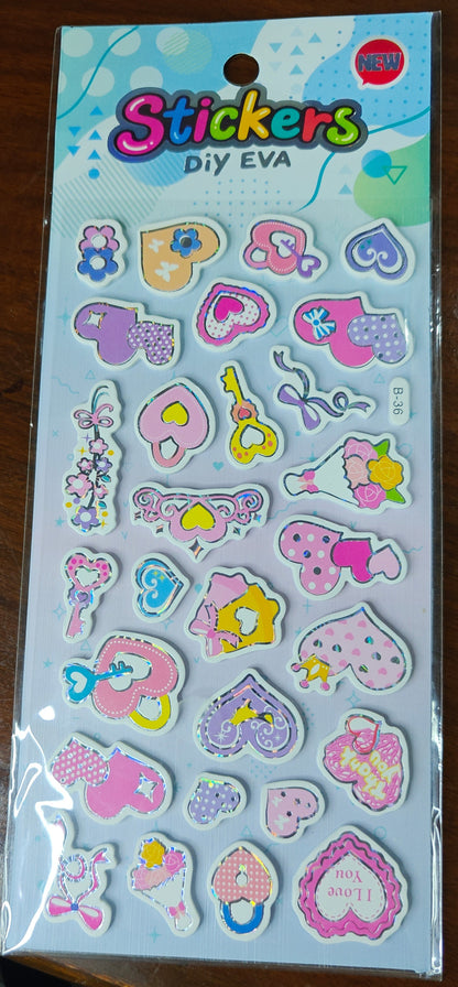 Foamic stickers (no. B)