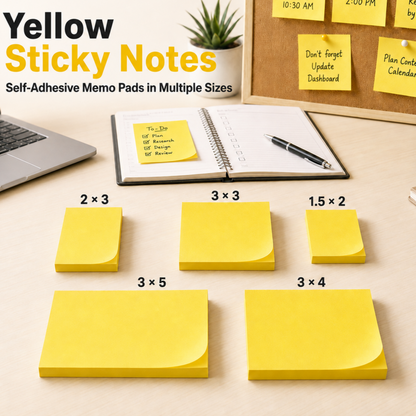Sticky Notes- Yellow (100 Sheets)
