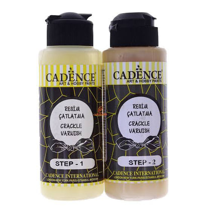 CADENCE – Base Coat Primer for Mosaic & Egg Crafts, Vintage Finish, 120ml , Water-Based Crackle Effect Medium, 2 Steps