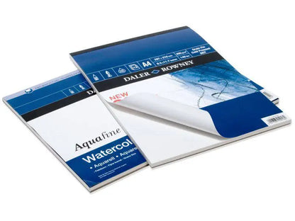 Daler Rowney Aquafine Watercolor Pad – 12 Sheets 300gsm Textured Paper (COLD PRESSED)