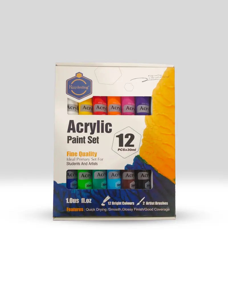 Keep Smiling Acrylic Paint Set 30ml.