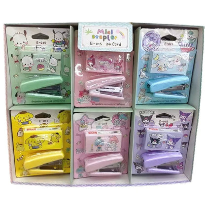 Mini stapler sanrio with pins set (e-015)