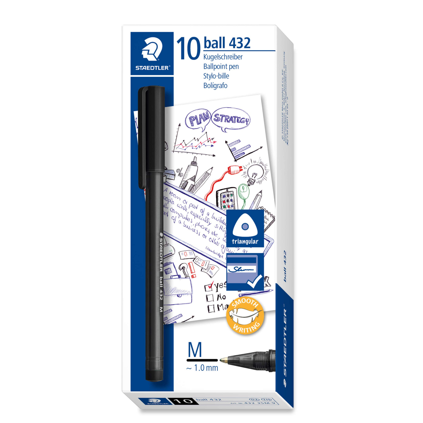 Staedtler Ball Pen 432 Pack Of 10