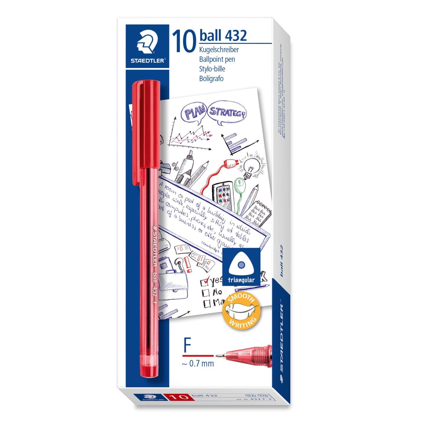 Staedtler Ball Pen 432 Pack Of 10