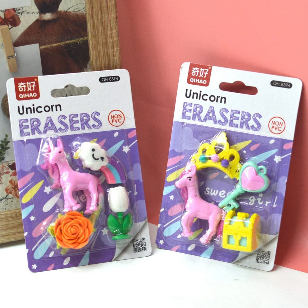 Unicorn 3D Erasers