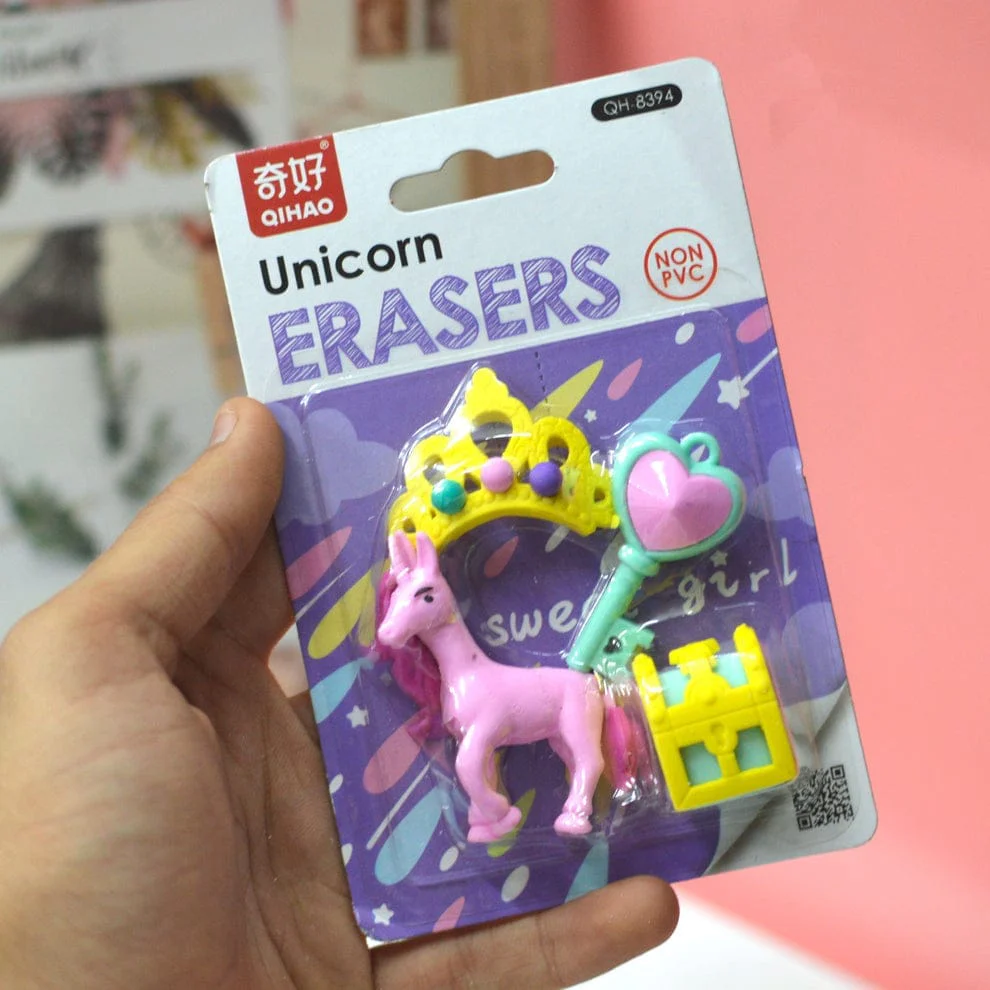 Unicorn 3D Erasers